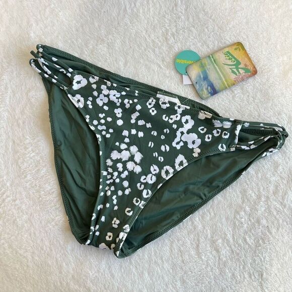 Hobie Olive Green Bikini Bottoms Large NEW - Picture 1 of 10